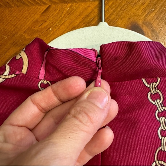 ANN TAYLOR CHAIN PRINT MOCK NECK SHIFT DRESS SZ XS - Picture 10 of 16